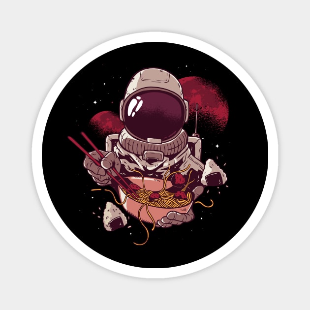 Space Astronaut With Ramen Magnet by Cosmo Gazoo